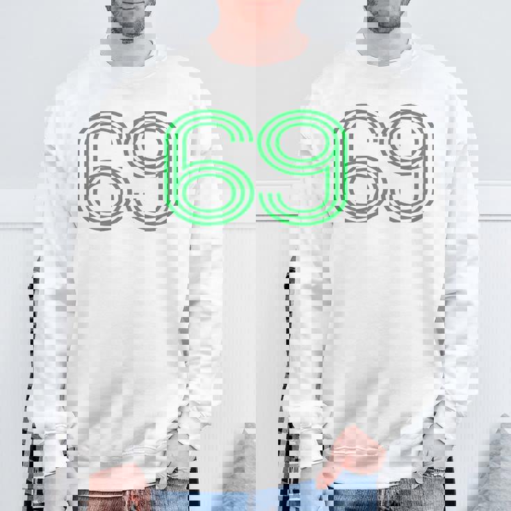 Number 69 シャツ レトロ ユニフォーム ヨーロッパスタイル バックプリント ジャージ スウェットシャツ 高齢者への贈り物