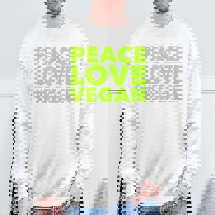 Peace Loveegan クール ベジタリアンとビーガン スウェットシャツ 高齢者への贈り物