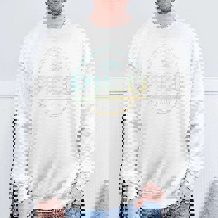 Pico Portugal レトロ ピコ ポルトガル ヴィンテージ サーフ スウェットシャツ 高齢者への贈り物