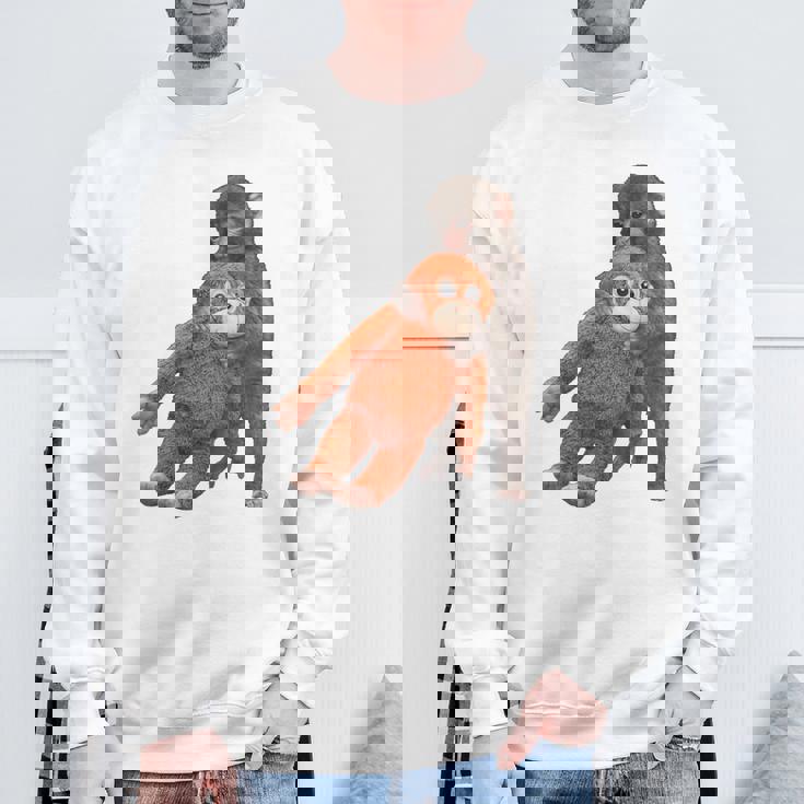 Punch The Monkey Meme X Ape Cute Punch Monkey Baby Meme スウェットシャツ 高齢者への贈り物