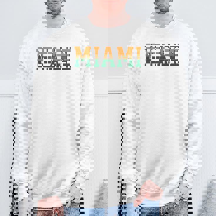 Retro Miamiintage Classic Miami スウェットシャツ 高齢者への贈り物