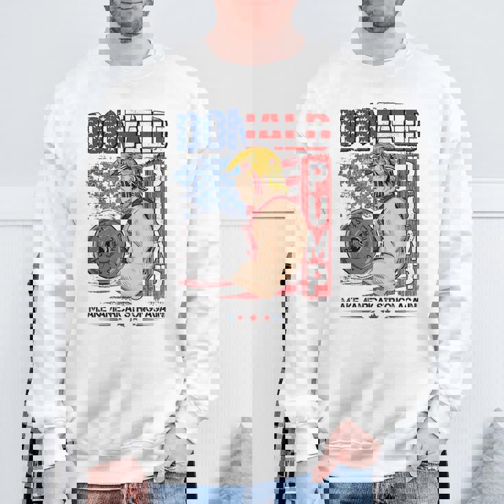 Trump Donald Pump Make Americatrong Again スウェットシャツ 高齢者への贈り物