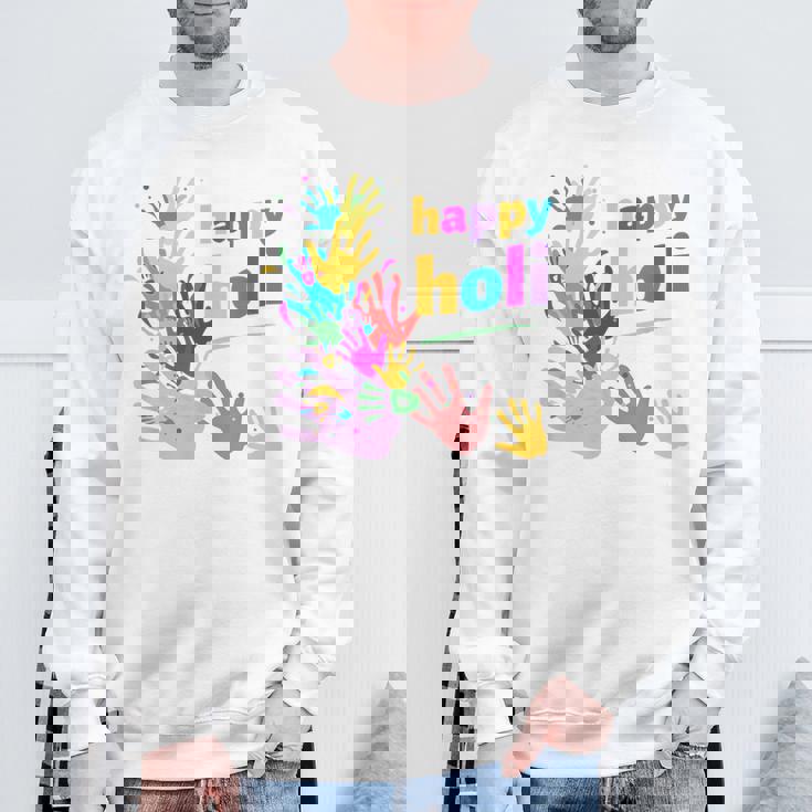 Vibrant Happy Holi スウェットシャツ 高齢者への贈り物