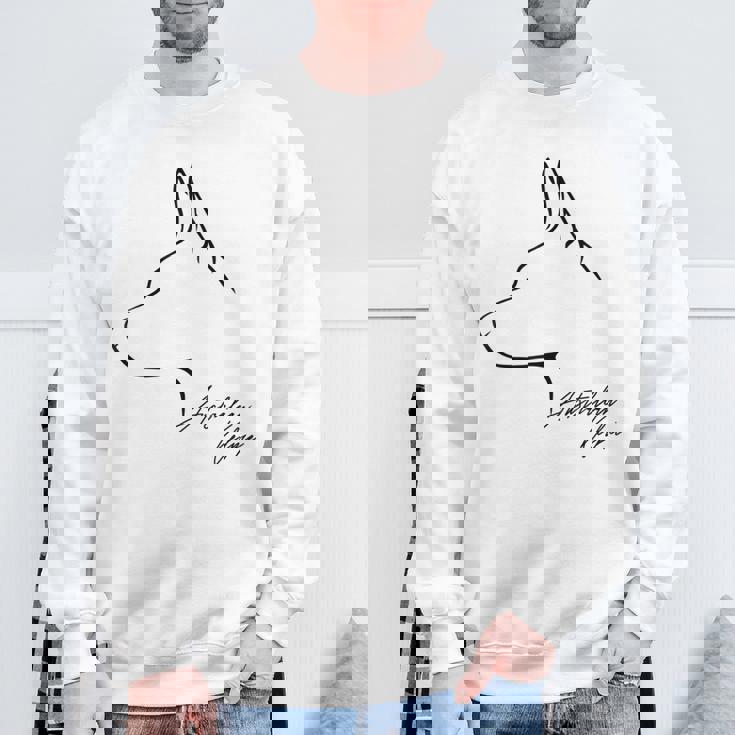 Wilsigns オーストラリアンケルピー インプロファイルドッグギフト スウェットシャツ 高齢者への贈り物