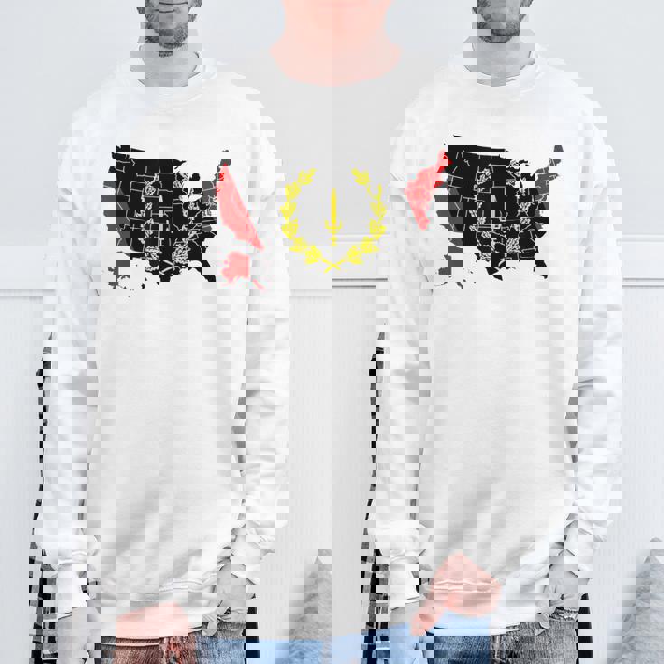 アメリカアフリカ ヘリテージフラッグ アメリカンブラック ヘリテージフラッグ スウェットシャツ 高齢者への贈り物