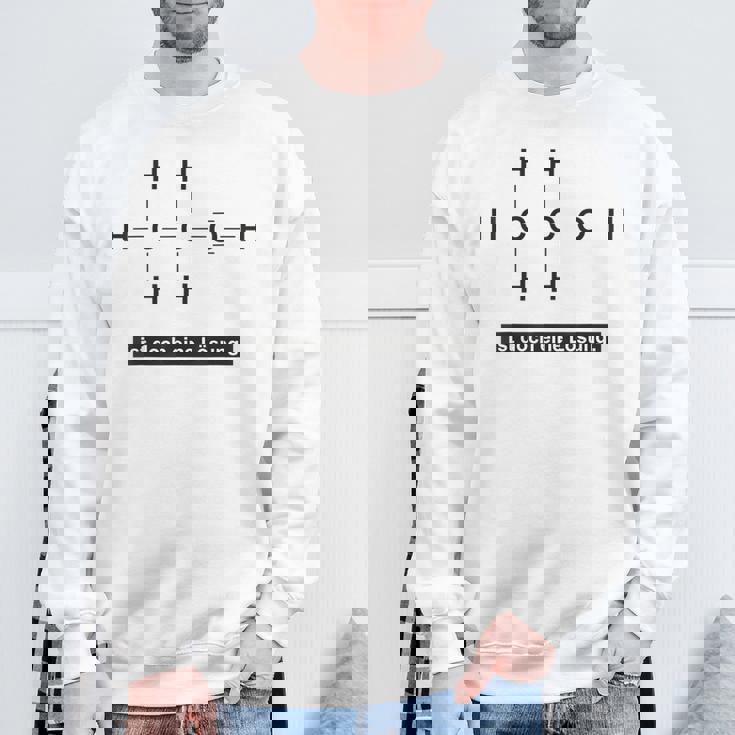 アルコールはソリューション 化学成分エタノール スウェットシャツ 高齢者への贈り物