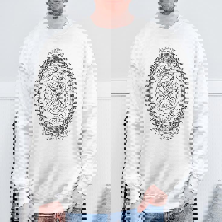 アンティキテラ メカニズム 線引き 長袖tシャツ スウェットシャツ 高齢者への贈り物