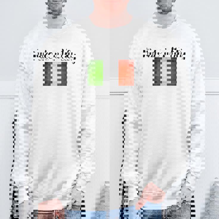 イタリア製イタリア国旗シャツ。 スウェットシャツ 高齢者への贈り物