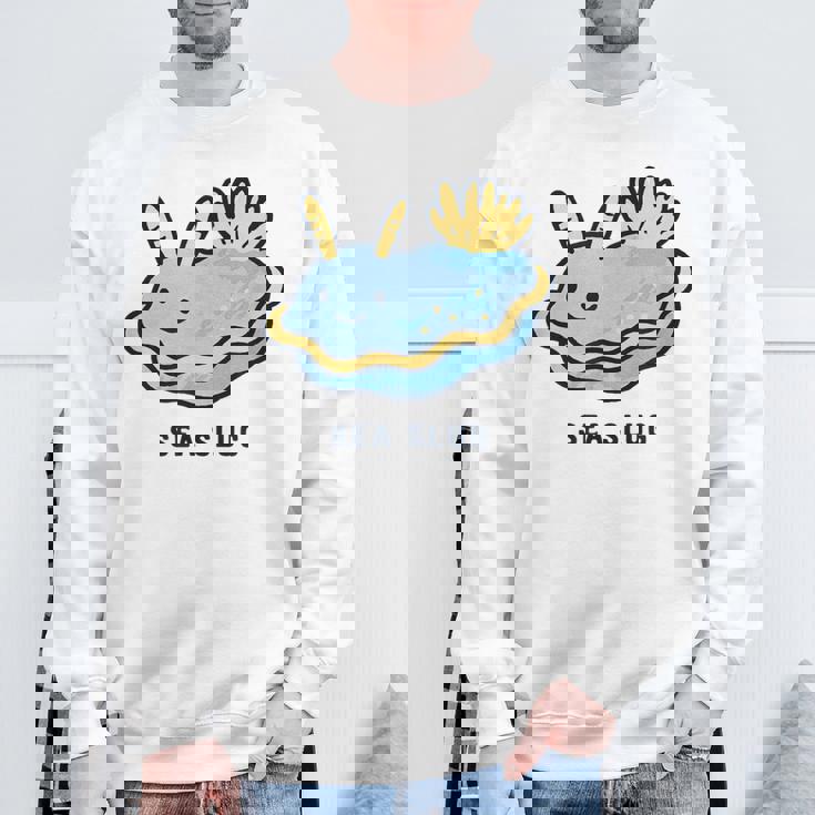 ウミウシ 海牛ealug イラスト ゆるい 簡単 おもしろ かわいい 動物 人気 海洋生物 スウェットシャツ 高齢者への贈り物