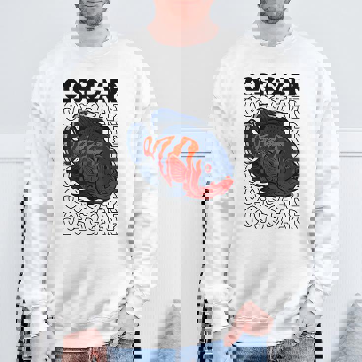 オスカーフィッシュ 80年代スタイル モンスターフィッシュキーパー 熱帯魚 スウェットシャツ 高齢者への贈り物