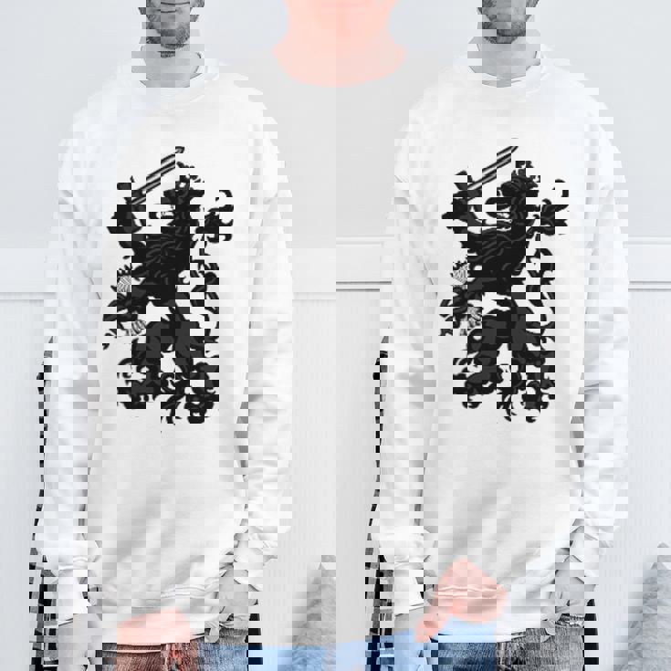 オランダ国旗 オランダプライド オランダルーツ ライオンコート スウェットシャツ 高齢者への贈り物