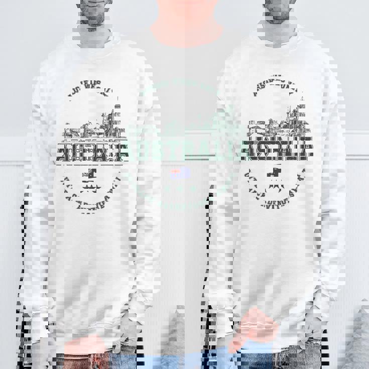 オーストラリアヴィンテージお土産オーストラリアのランドマーク スウェットシャツ 高齢者への贈り物