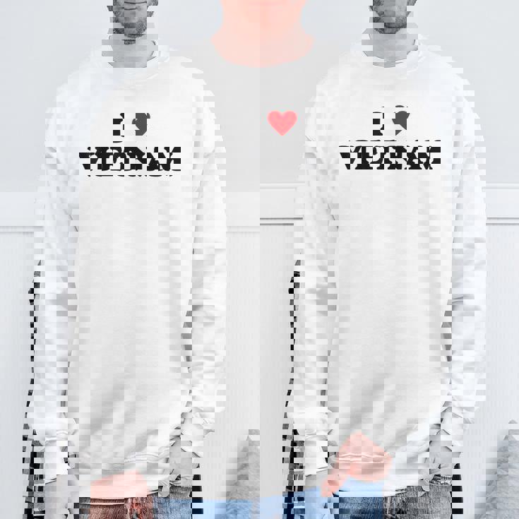 カントリーハートプライド-ファニーアイラブベトナム スウェットシャツ 高齢者への贈り物