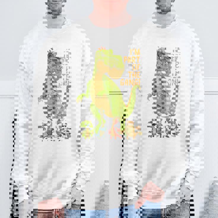 キッズ ギガントサウルス、最大の恐竜-カラフルで楽しいデザイン スウェットシャツ 高齢者への贈り物