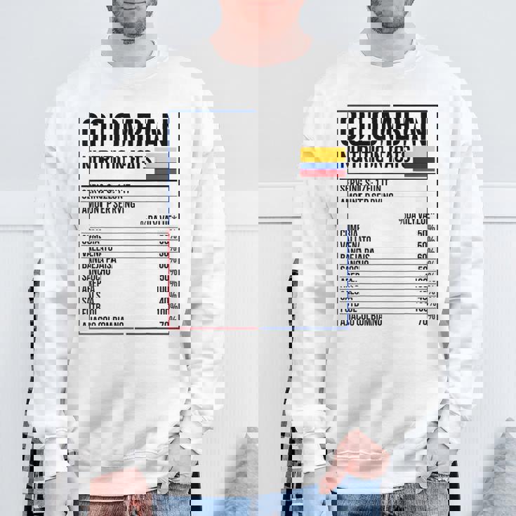 コロンビア 栄養成分 食品 カミセタ コミダ コロンビア スウェットシャツ 高齢者への贈り物