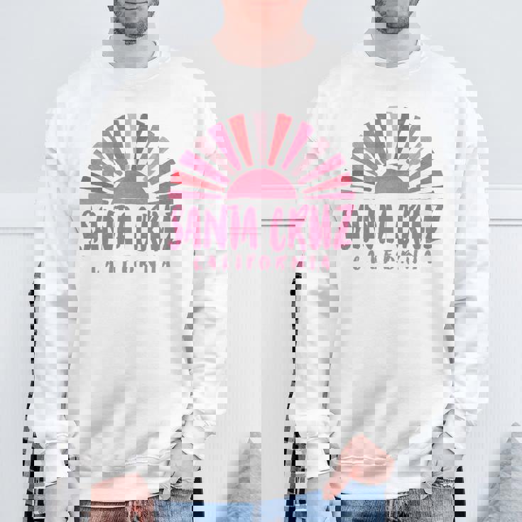 サンタクルーズ カリフォルニアサンライズ カリフォルニア州サンタクルーズ 長袖tシャツ スウェットシャツ 高齢者への贈り物