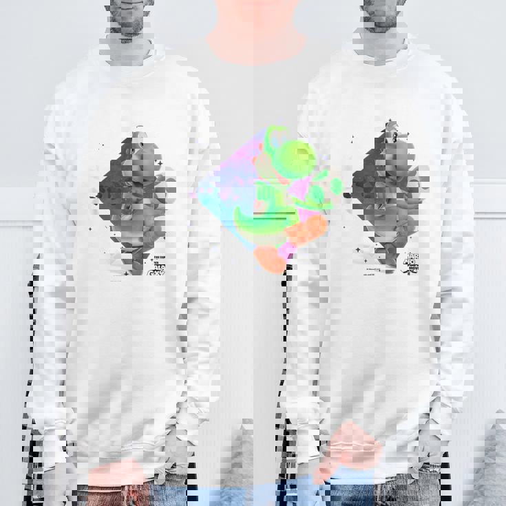 ザ・スーパーマリオギャラクシー・ムービーyoshi In Action スウェットシャツ 高齢者への贈り物