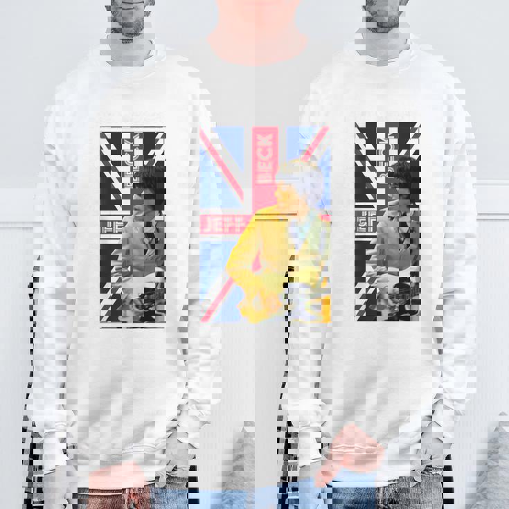 ジェフベック_002_Back Printed スウェットシャツ 高齢者への贈り物