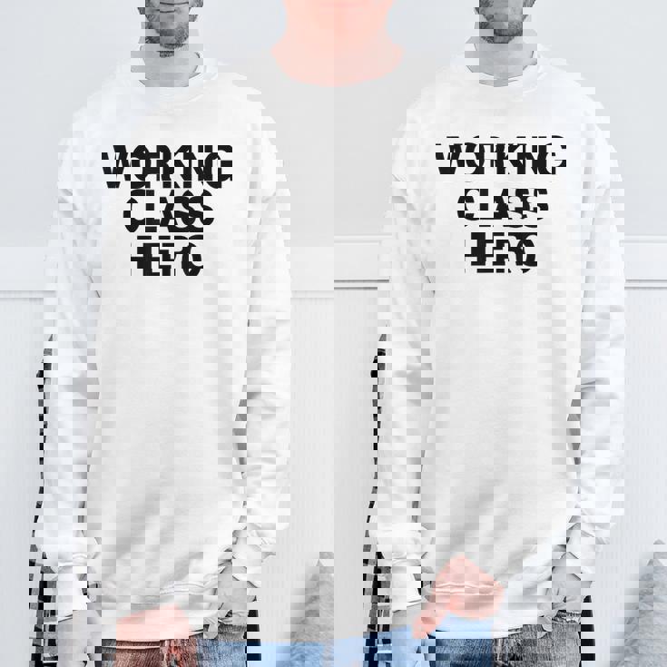 ジョン・ロック平和活動家が着用したワーキングクラスヒーロー。 スウェットシャツ 高齢者への贈り物