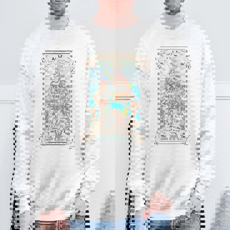 タロットカード オタク アヘ顔 Lewd 変態アニメ オカルト異教徒 ウィッカ スウェットシャツ 高齢者への贈り物