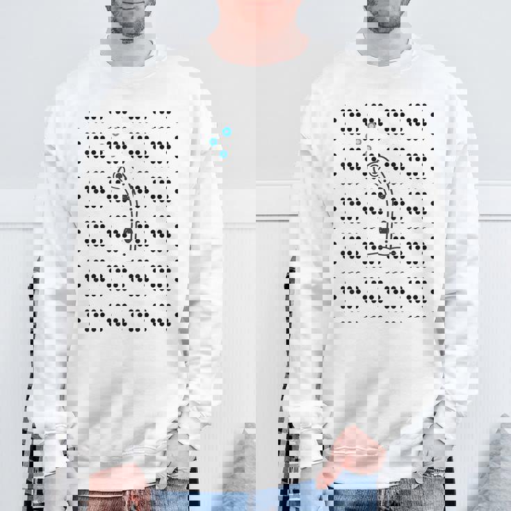 チンアナゴ《ドット柄 水玉模様》【どうぶつフレンズ】魚 水族館の生き物 かわいい 面白い 動物 スウェットシャツ 高齢者への贈り物