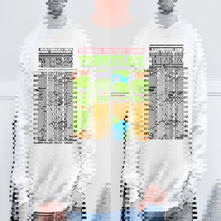 ティーンエイジ・ミュータント・ニンジャ・タートルズ フェイスパネル グラフィックtシャツ スウェットシャツ 高齢者への贈り物