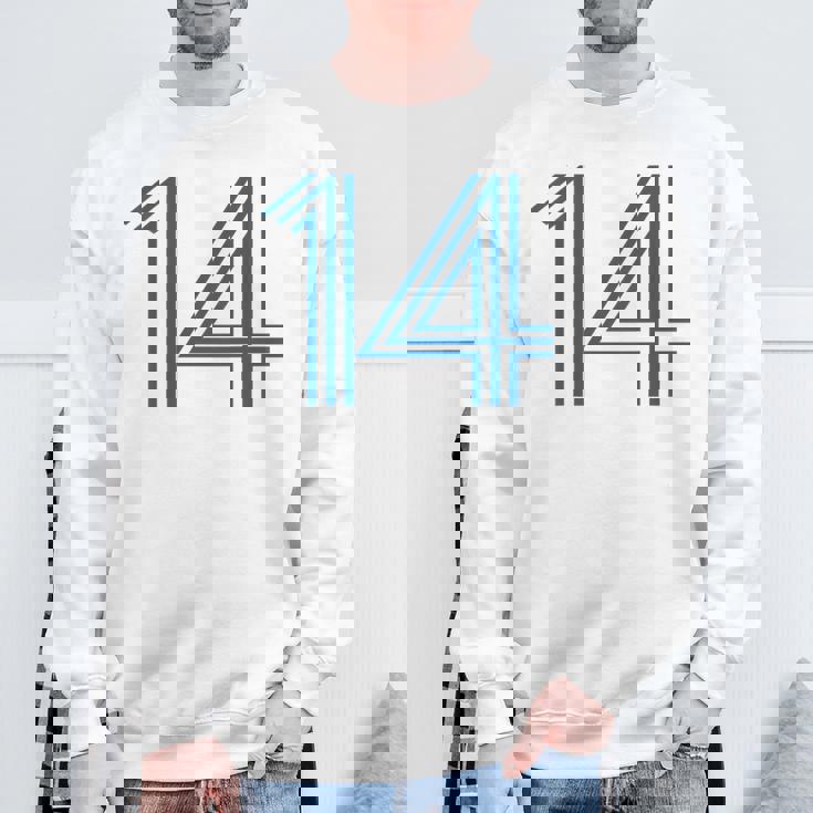 ナンバー14 シャツ レトロユニフォーム ヨーロッパスタイル バックプリントジャージ スウェットシャツ 高齢者への贈り物