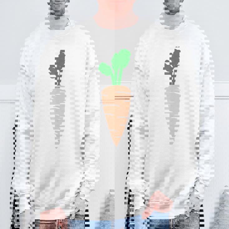 ニンジン コスチューム 野菜 カーニバル コスチューム ビーガン Carrot Costume スウェットシャツ 高齢者への贈り物