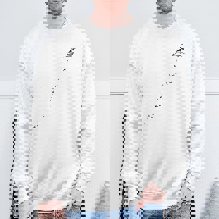 ハクセキレイ スウェットシャツ 高齢者への贈り物