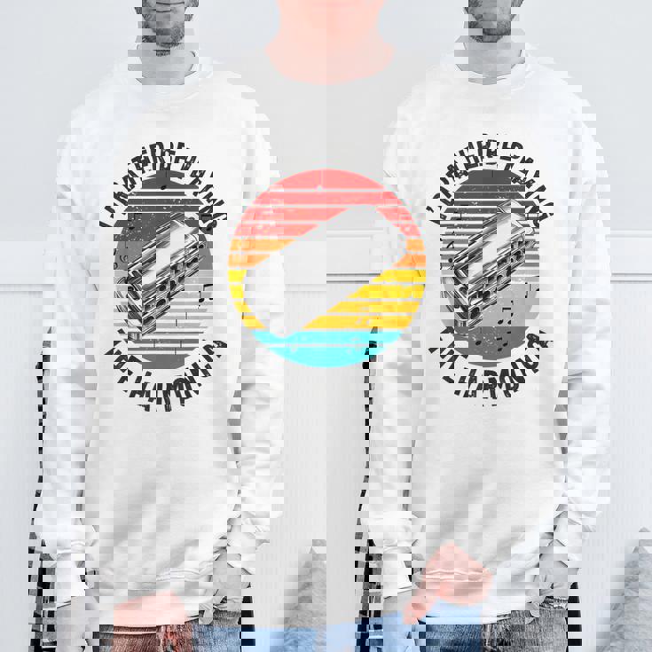 ハーモニカプレーヤー メンズ レディース ファニー ハーモニスト ハーピスト スウェットシャツ 高齢者への贈り物