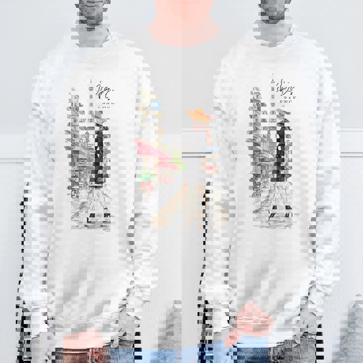 パリジャン エレガンス エッフェル塔 ファッション アート パリ フランス スウェットシャツ 高齢者への贈り物