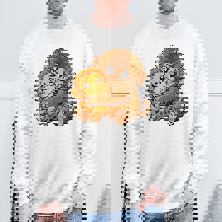 パンチ君 廃猿 日本 動物園 パンチ ぬいぐるみ スウェットシャツ 高齢者への贈り物