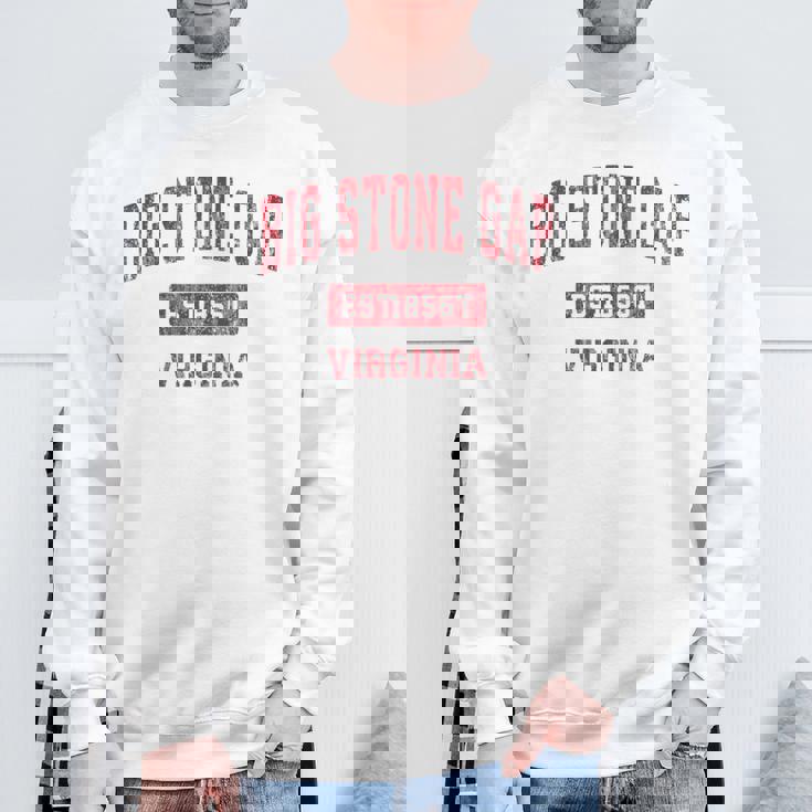 ビッグストーンギャップ バージニアバージニアva ヴィンテージスポーツデザイン レッドデザイン スウェットシャツ 高齢者への贈り物