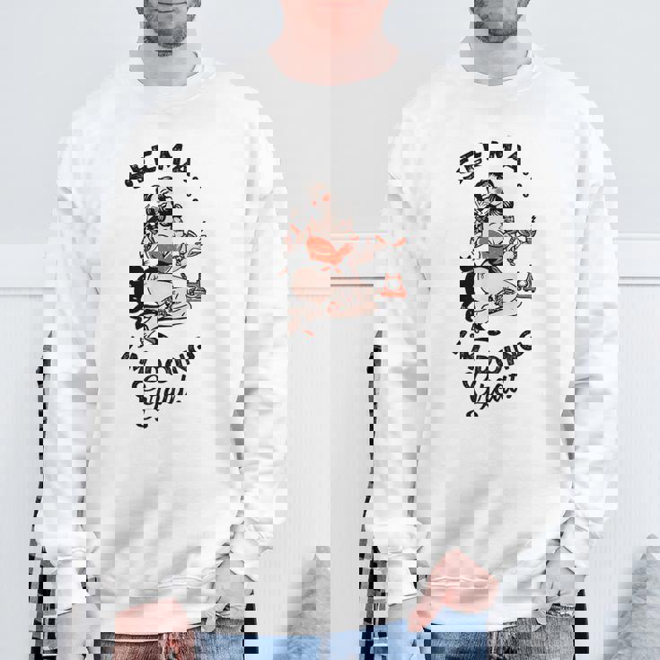 ファニー タトゥー ロカビリー ピンナップ ウィスキー 猫と一緒に飲む スウェットシャツ 高齢者への贈り物