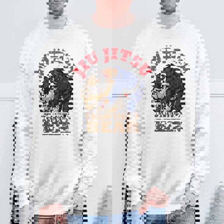 ブラジリアン柔術 Bjj クマのように訓練する 長袖tシャツ スウェットシャツ 高齢者への贈り物