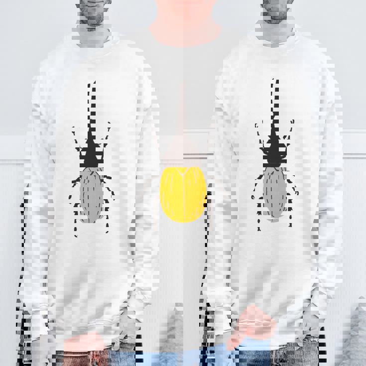 ヘラクレスオオカブト _昆虫_カブトムシ 長袖tシャツ スウェットシャツ 高齢者への贈り物