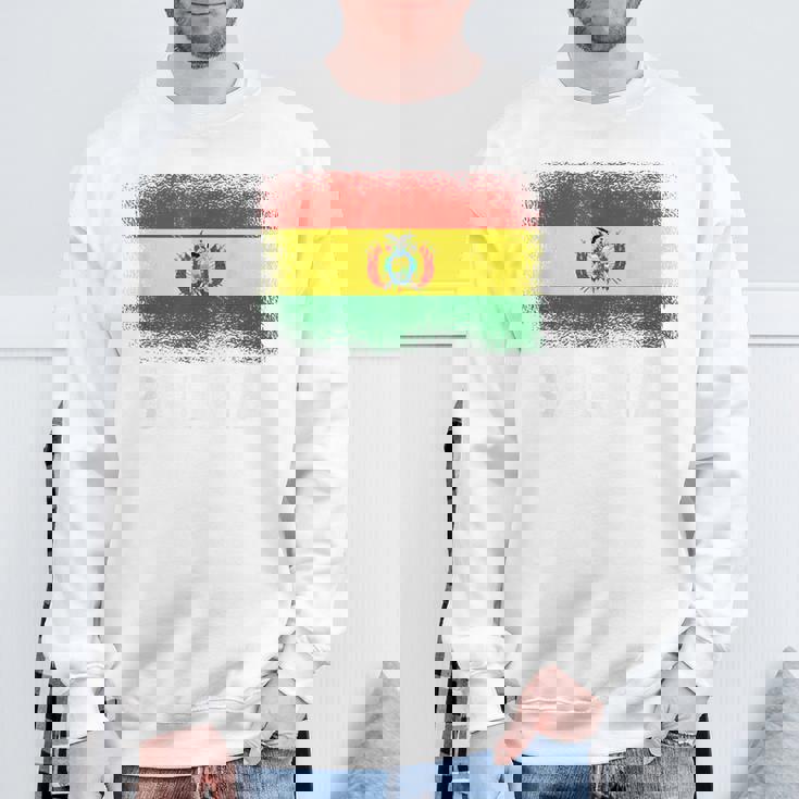 ボリビア国旗ボリビア スウェットシャツ 高齢者への贈り物