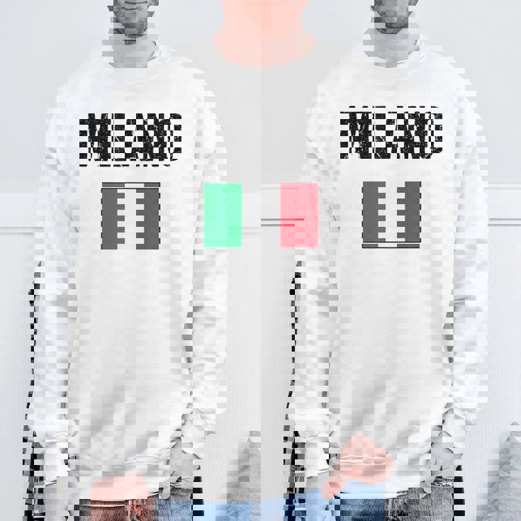 ミラノ イタリア ミラノ イタリー 旗 イタリアン スウェットシャツ 高齢者への贈り物