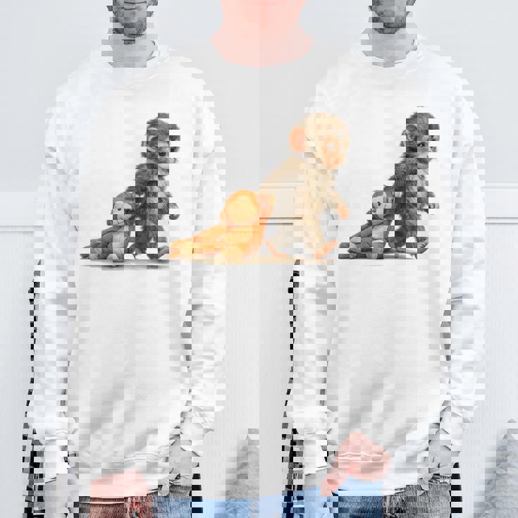 モンキーパンチ ベビー マカク リトルパンチ ビッグ キュート ラブ ぬいぐるみ スウェットシャツ 高齢者への贈り物