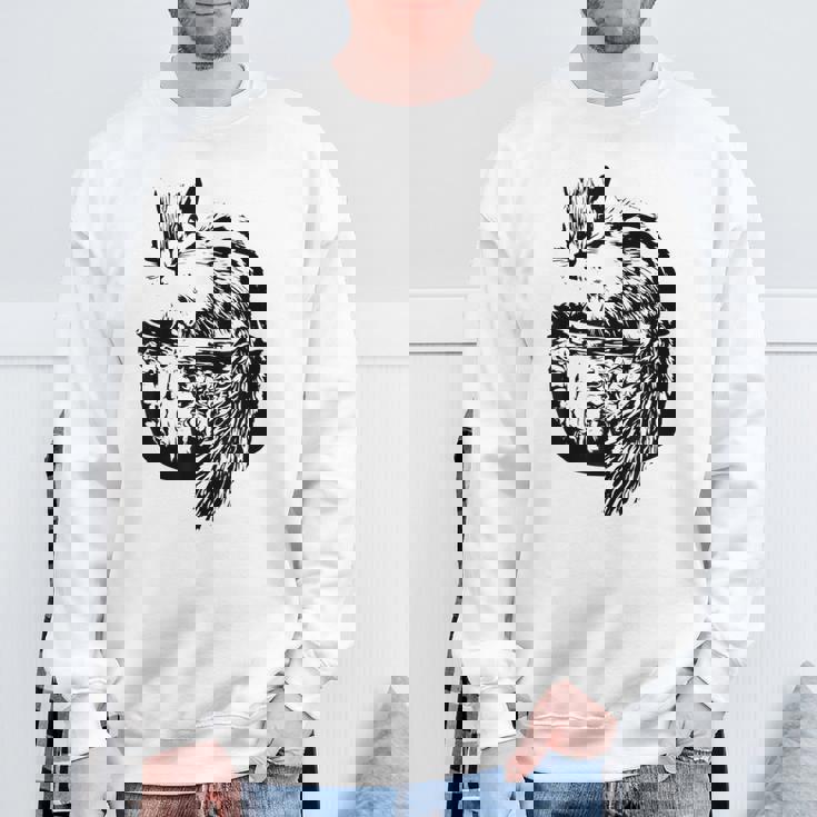 リスちゃん リス シマリス モチーフ げっ歯類 動物 カラフル デザイン スウェットシャツ 高齢者への贈り物