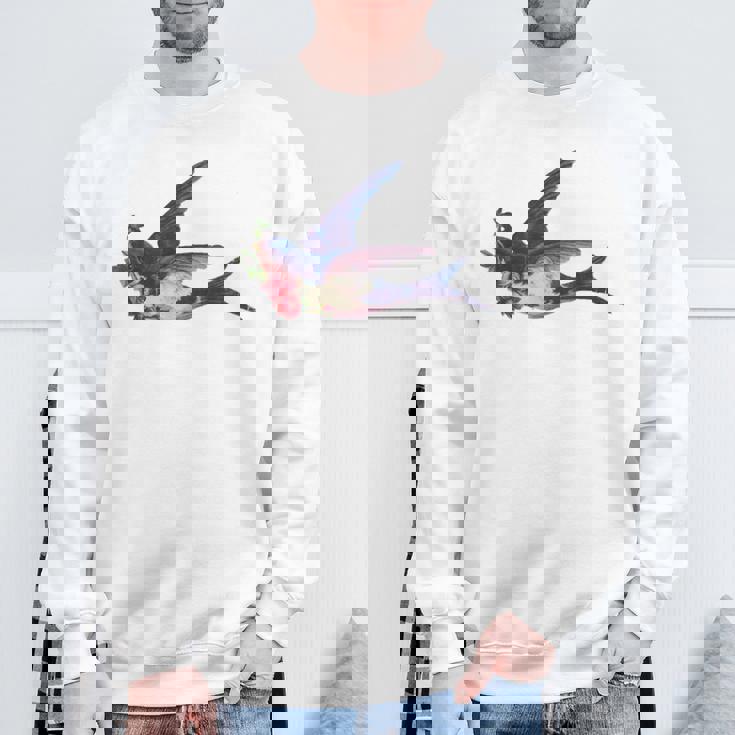 レトロ レディース ヴィンテージ メンズ ツバメ タトゥー デザイン スウェットシャツ 高齢者への贈り物