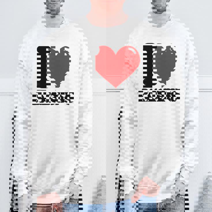 レーズンが大好き スウェットシャツ 高齢者への贈り物