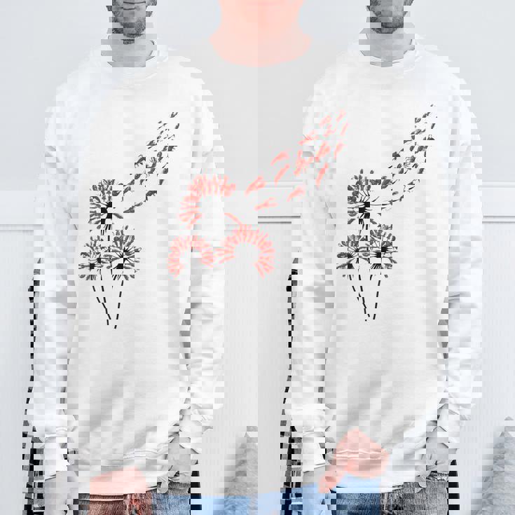 ロブスター愛好家のためのフラワータンポポロブスターシャツ スウェットシャツ 高齢者への贈り物