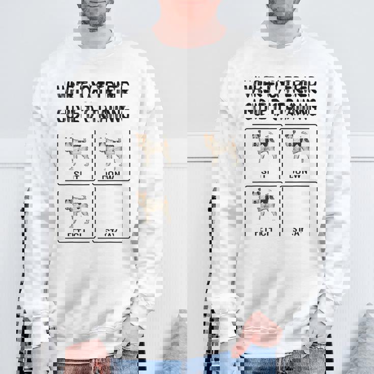 ワイヤーフォックステリアガイド 犬の服従を訓練する スウェットシャツ 高齢者への贈り物