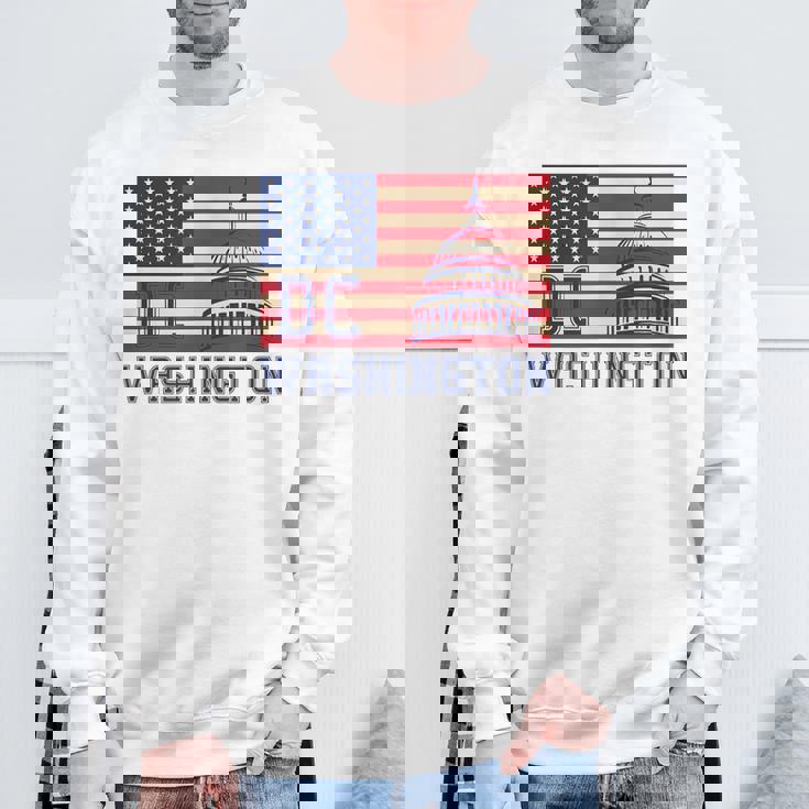 ワシントンdc アメリカ国旗tシャツ スウェットシャツ 高齢者への贈り物