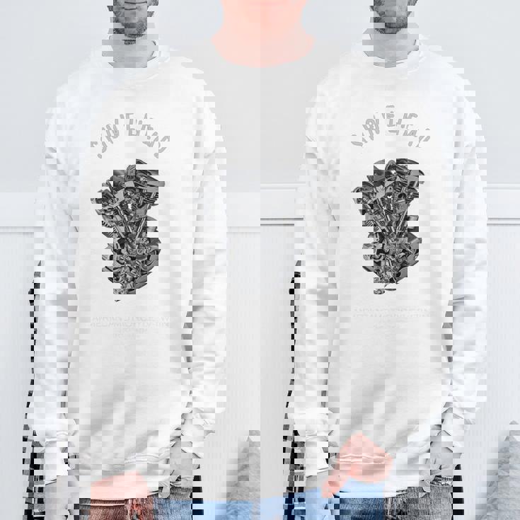 ヴィンテージ Hd オートバイtwin ショベルヘッド エンジン ドローイング バイカー 長袖tシャツ スウェットシャツ 高齢者への贈り物