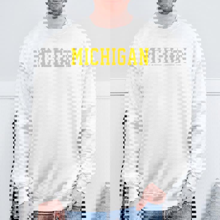 ヴィンテージ ミシガン メンズ ミシガン レディース レトロ ゴールド スウェットシャツ 高齢者への贈り物