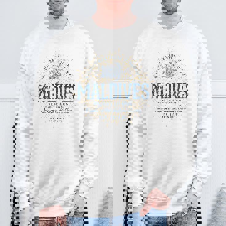 ヴィンテージ モルディブ レトロ スウェットシャツ 高齢者への贈り物