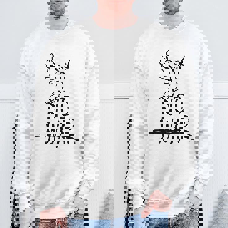 不戦の鳩 世界平和の象徴 ホープ・ハーモニー・フェスティバル No War Dove Of Wolrd Peace 長袖tシャツ スウェットシャツ 高齢者への贈り物