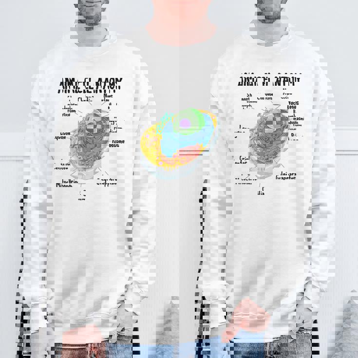 動物細胞の解剖学 生物学者 理科学生 スウェットシャツ 高齢者への贈り物